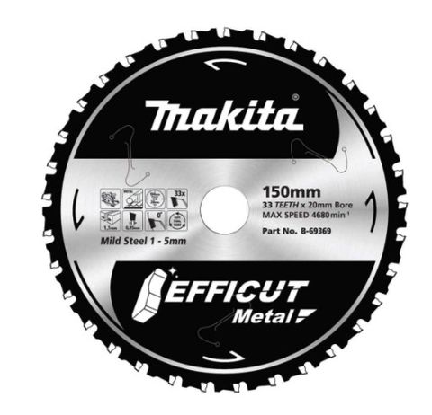 EFFICUT METAL 150mm x 33T- Makita