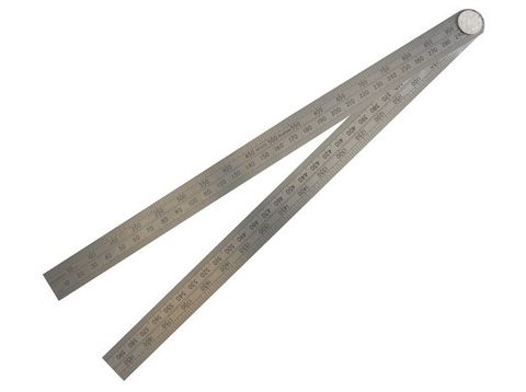 600mm 60R Line of Chords Folding Rule - Stanley