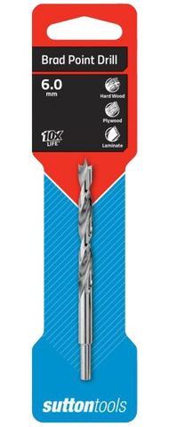 6mm Brad Point Drill - Sutton (D5000600)