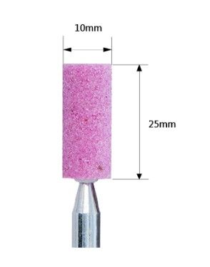 Cylindrical 10x25x6mm Shank Mounted Point