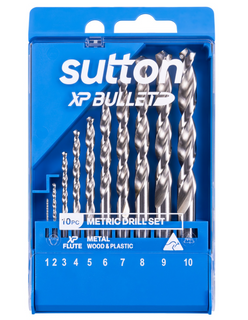 Sutton 1-10mm 10 Pc  Jobber Drill Set HSS