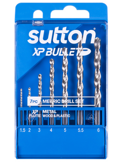 Sutton 1.5-6mm 7Pc  Jobber Drill Set HSS