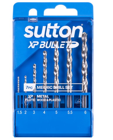 Sutton 1.5-6mm 7Pc  Jobber Drill Set HSS