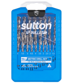 Sutton 1-10mm 19 Pc  Jobber Drill Set HSS