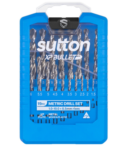 Sutton 1-10mm 19 Pc  Jobber Drill Set HSS