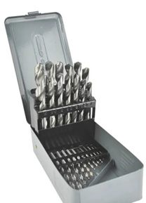 1-13mm x .5mm rises HSS Jobber Drill Set - 25 piece Metal Case