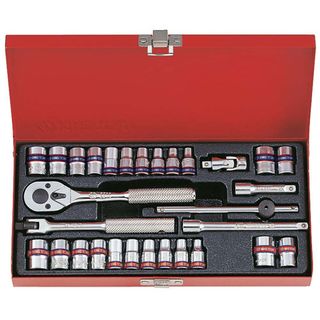 KING TONY 30PC 1/4"DR 6PT COMBINATION SOCKET SET