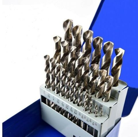 1/16"-1/2" x 1/64'' rises HSS Jobber Drill Set 29 piece - DTD