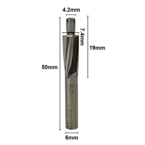 M5 HSS Counterbore -5.20mm Pilot x 8.90mm Cutter x 6mm Shk x 50mm OAL- DHZ