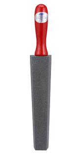 230mm Utility Grey Bevelled/Tapered Stone- Red Handle - Norton