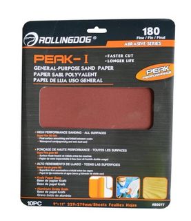 Sand Paper General Purpose 180 Grit 10 Sheets