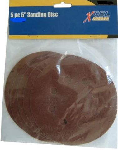 125mm x 80 grit Sanding Disc Velcro Backed  packet of 5