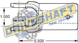 S/Y .750DX.188KX5.500CE ROUND BORE 1000 PTO