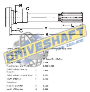 MS/S 1.375 X 16 SPL 3.000 X .083 (35MM BEARING)