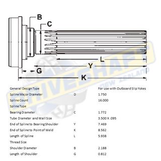 MS/S 16 X 1.750 SPL 3.500 X .095 (45MM BEARING)