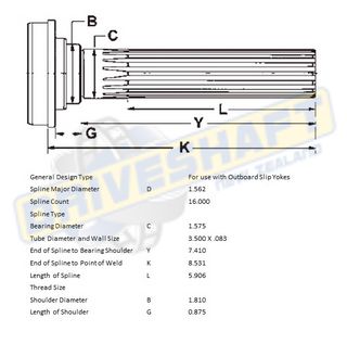 MS/S 16 X 1.562 SPL 3.500 X .083 (40MM BEARING)