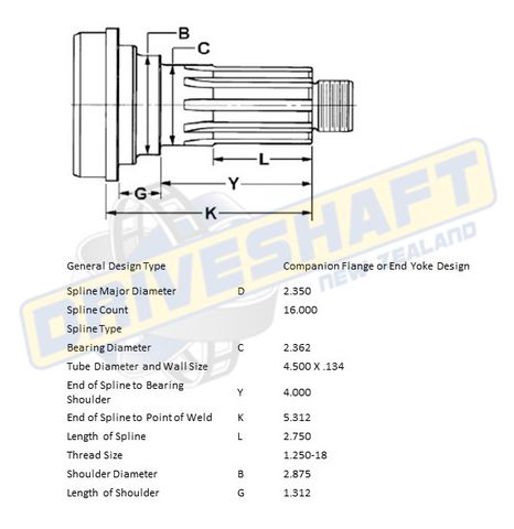 MS/S 16 X 2.350 SPL 4.500 X .134 (60MM BEARING)