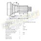 MS/S 10 X 1.375 SPLINE 35MM BRG 2.500 X .065 TUBE