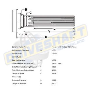 MS/S 16 X 1.375 SPL 2.500 X .083 (35MM BEARING)