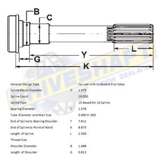 MS/S 16 X 1.375 SPL 3.000 X .065 (35MM BEARING)