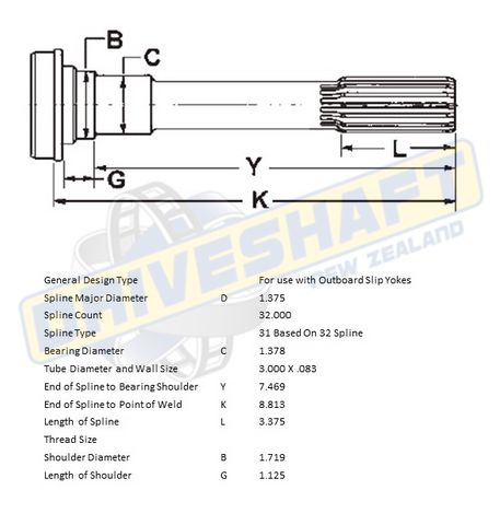 MS/S 32 X 1.375 SPL 3.000 X .083 (35MM BEARING)