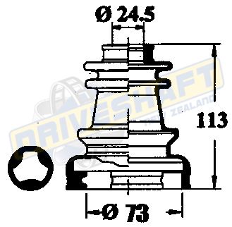 CVBK NIS 280ZX INNR TRILOBAL