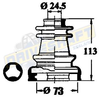 CVBK NIS 280ZX INNR TRILOBAL