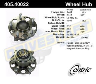 W/B R HON HUB ACCORD CL7