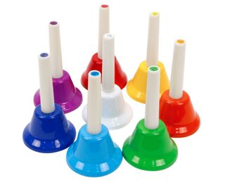 8 Coloured Hand Bells