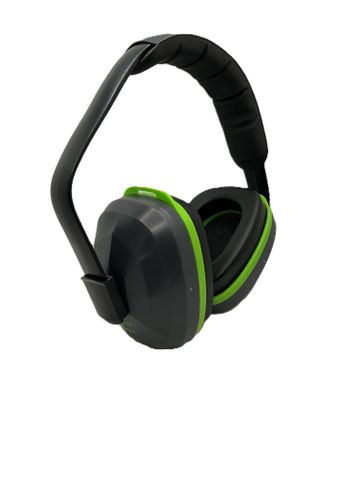 Esko X300 Banded Earmuff, 28dB Class 5, Gunmetal/Neon Green