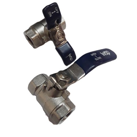Short Tee Handle Ball Valve 3/8" Mini FF