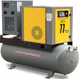 Aykom 15kw Compressor, Dryer & Filters, 750 litre Tank, Belt Drive