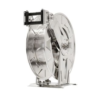 Stainless Steel Rewind HOSE REEL 5000 Psi  Fits 20m of 1/2 two wire hose (20mmOD)