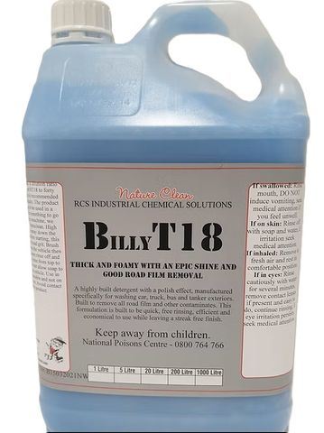 BT18 - 5L A high foaming thick and creamy vehicle wash with a polishing effect.