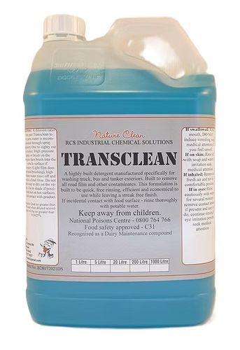 TransClean - Dairy/MPI approved vehicle wash for machines - 5 litre