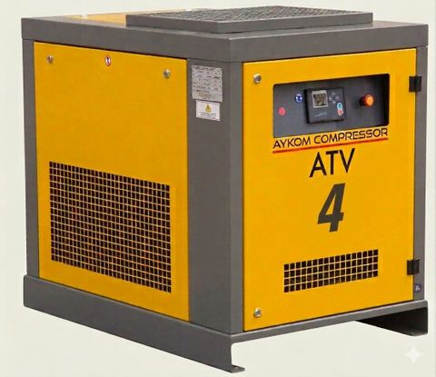 Aykom 4kw 0.58m3 / 20cfm belt drive Screw Compressor