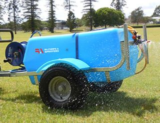 BA Pumps & Sprayers 12V 45psi Pump 200Ltr Trailer with 6M XP Boomjet