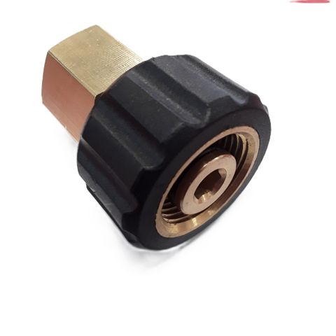 M22 x 1/4 F Brass Coupling