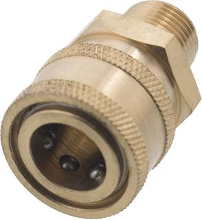 3/8 M BSP to 3/8 F QC Brass Coupler 4000psi