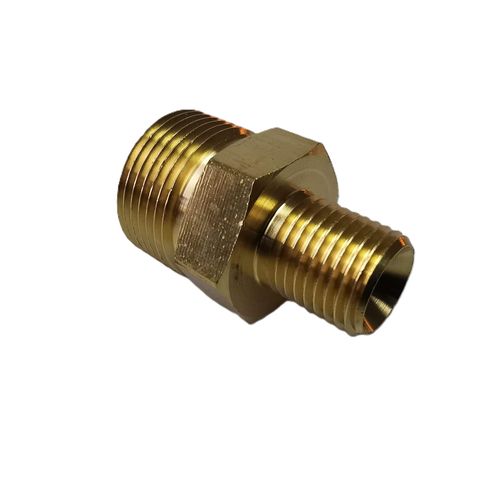 M22 x 1/4 M Brass Nipple