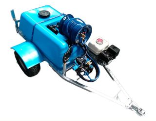 BA Pumps & Sprayers 200 Ltr Trailer Poly 30 LPM 290Psi  Pump Honda GX160 30M Hose Reel