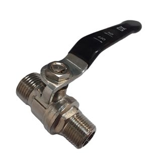 Left Hand Ball Valve 3/8M to 1/2M