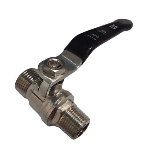 Left Hand Ball Valve 3/8M to 1/2M