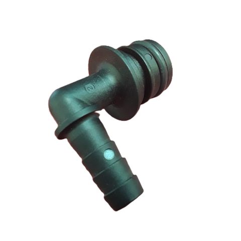 Fitting 3/8" Hose Barb X 3/4" Quick Connect Elbow