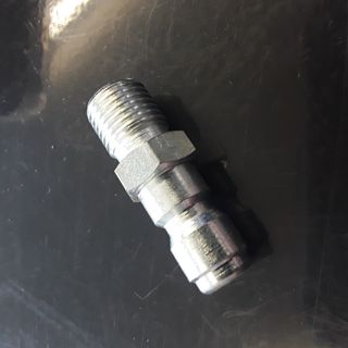 1/4 M BSP to 1/4 M QC Steel