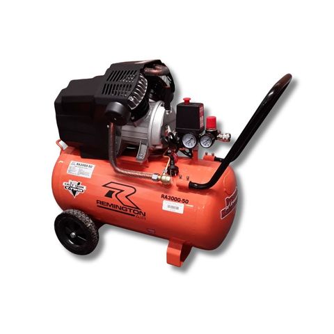 3HP Direct Drive Compressor - 50L Tank 12.7 CFM, 10A Plug, V-Twin Cast-Iron Pump