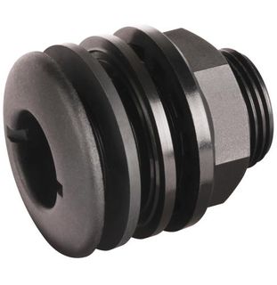 Hansen Short Male Tank Fitting Black