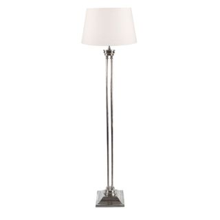 Hudson Floor Lamp Base Antique Silver- Base Only