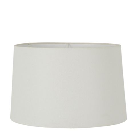 Linen Drum Lamp Shade XL Textured Ivory