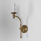 Soho Curved Wall Light Base Antique Brass